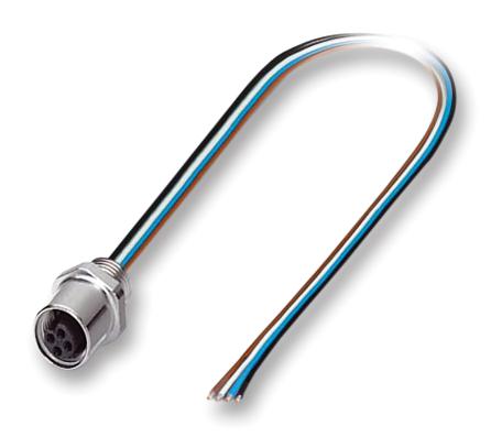 SACC-E-M5FS-4CON-M5/0,5 SENSOR CORD, 4P, M5 RCPT-FREE END, 0.5M PHOENIX CONTACT