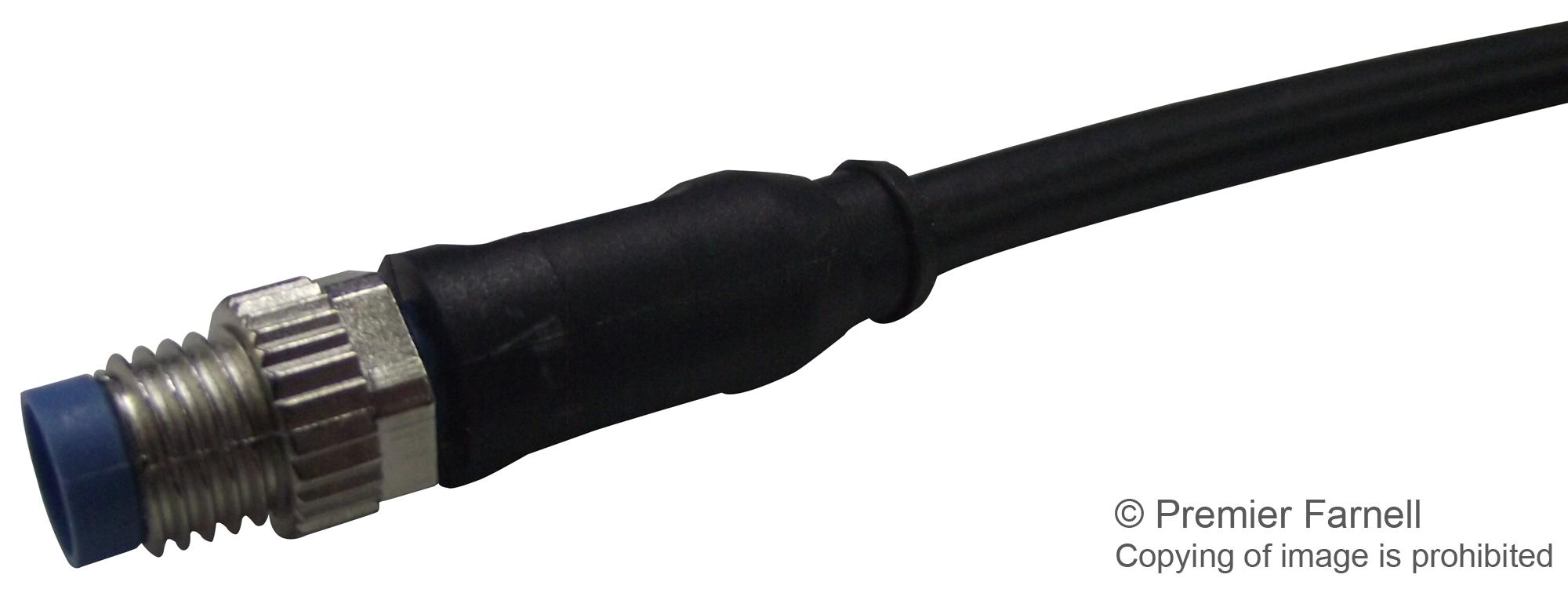 1-2273002-1 SENSOR CORD, 4P, M8 PLUG-FREE END, 1.5M TE CONNECTIVITY