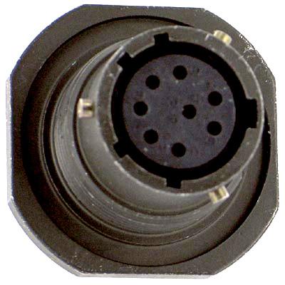 PT07E12-8S-027 CIRCULAR CONNECTOR, RCPT, 12-8, JAM NUT AMPHENOL