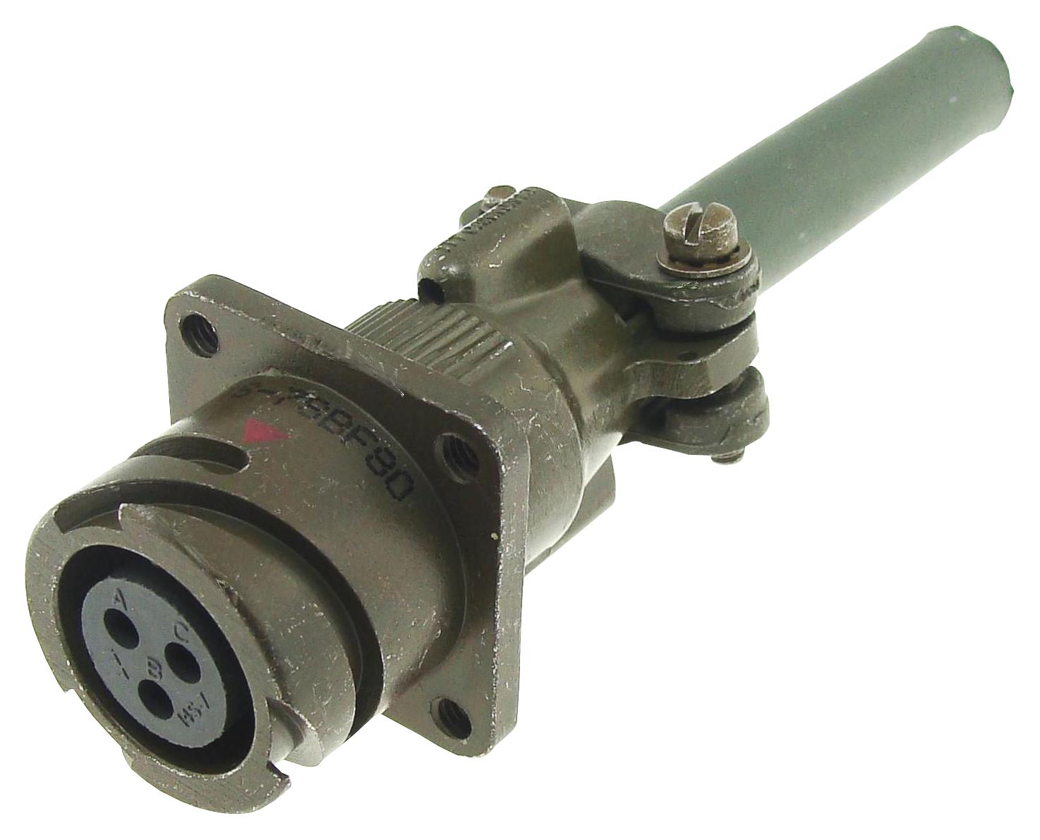 CA3100E10SL-4SB02A176 CIRCULAR CONNECTOR, RCPT, 10SL-4, FLANGE ITT CANNON