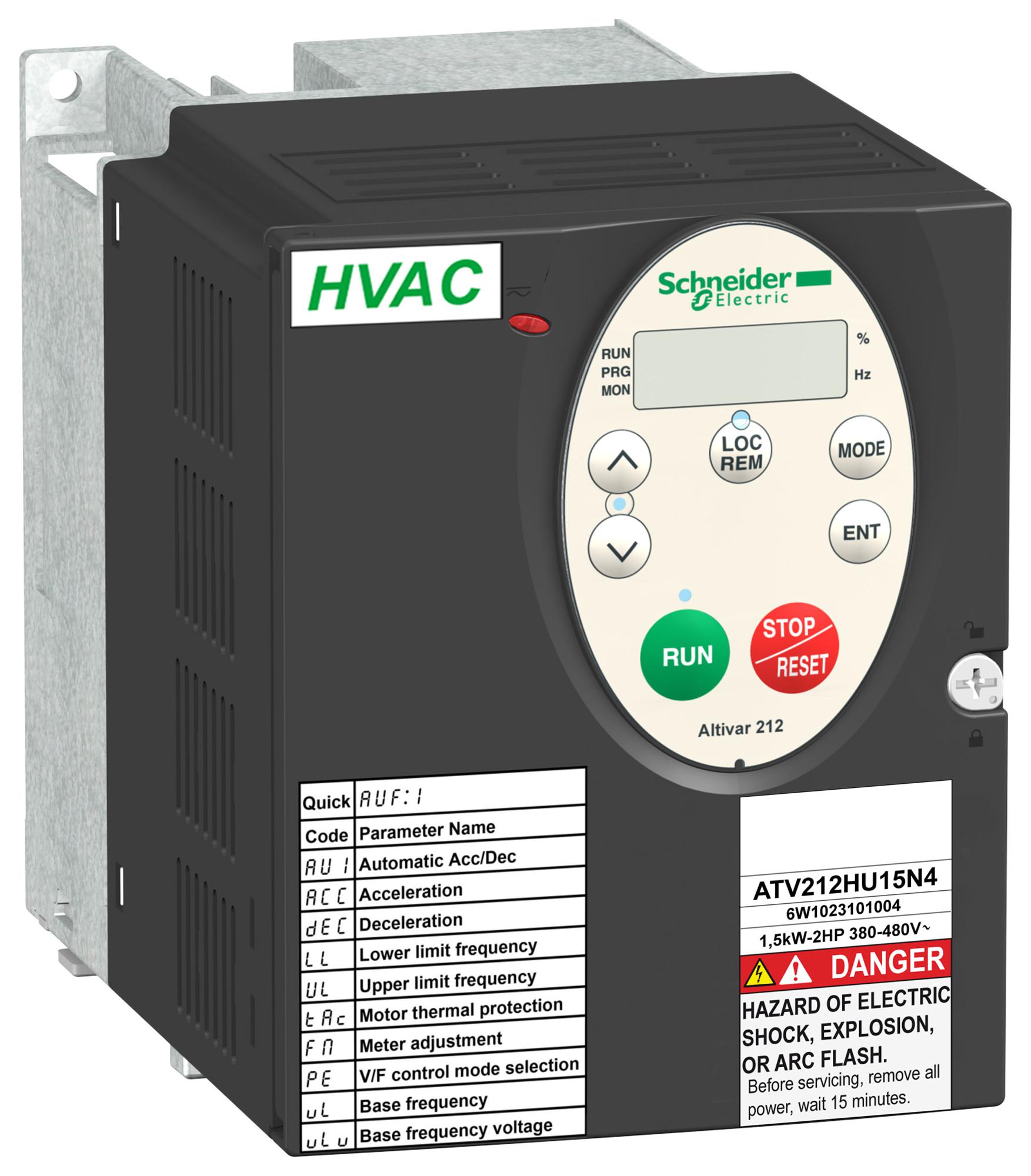 ATV212HU22N4 VARIABLE SPEED DRIVE, 3PH, 2.2KW SCHNEIDER ELECTRIC