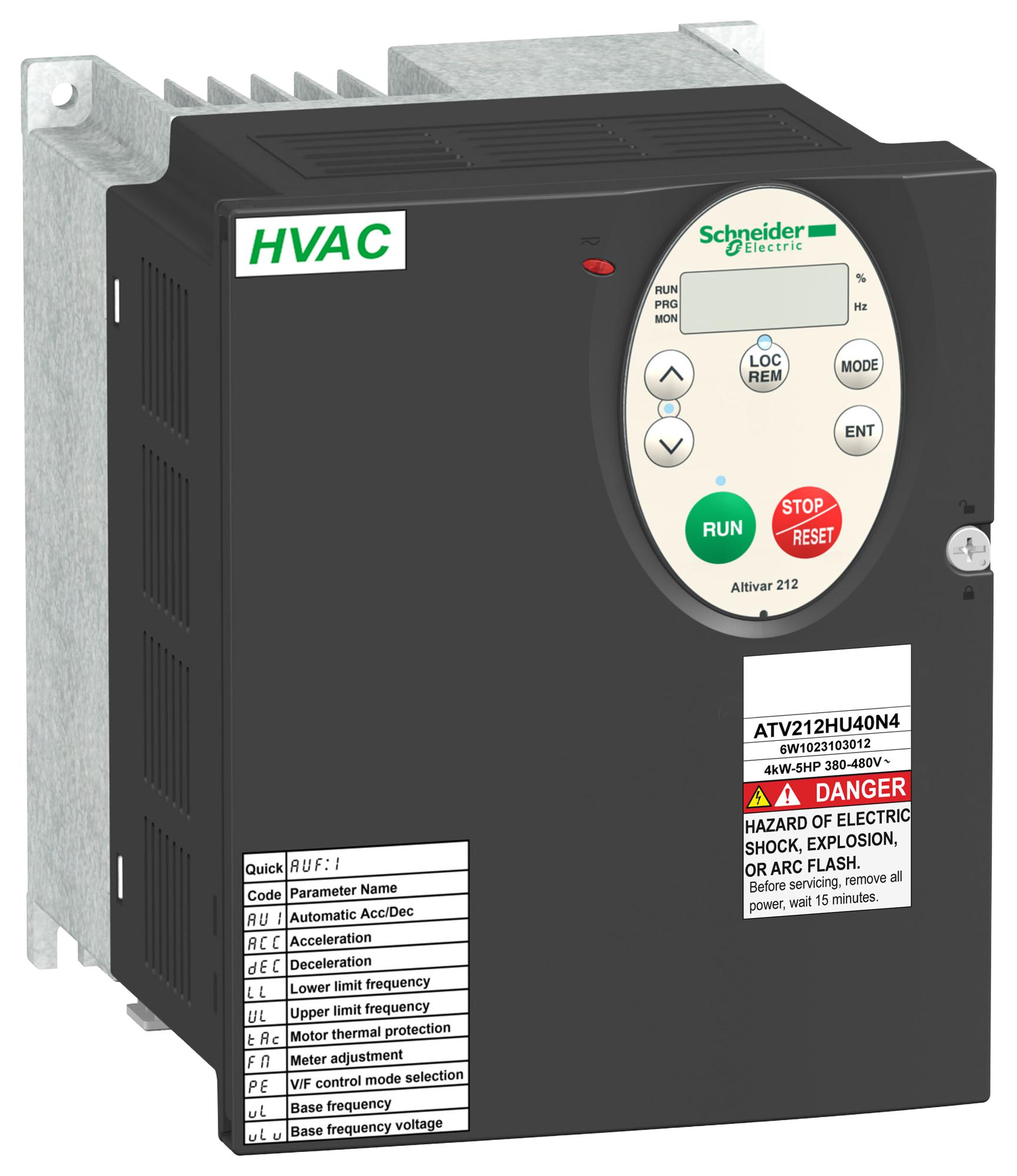 ATV212HU55N4 VARIABLE SPEED DRIVE, 3PH, 5.5KW SCHNEIDER ELECTRIC