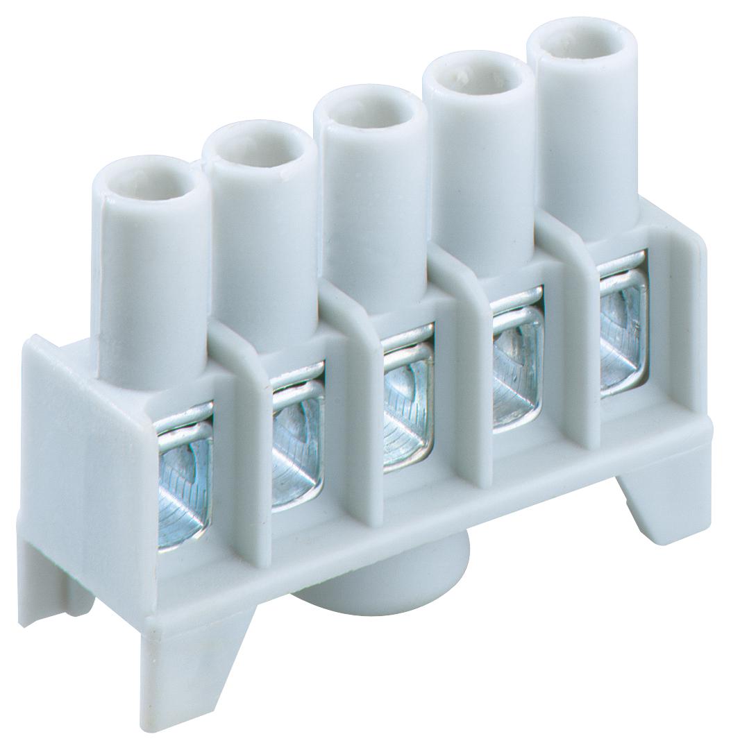 840-004 02 TERMINAL BLOCK, 5 POLE, UP TO 4MM SQ SPELSBERG