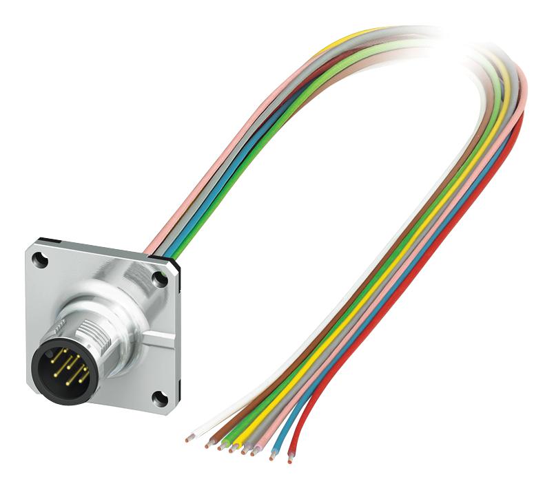 SACC-SQ-M12MS-8CON-25F/0,5 SENSOR CORD, 8P, M12 PLUG-FREE END, 0.5M PHOENIX CONTACT