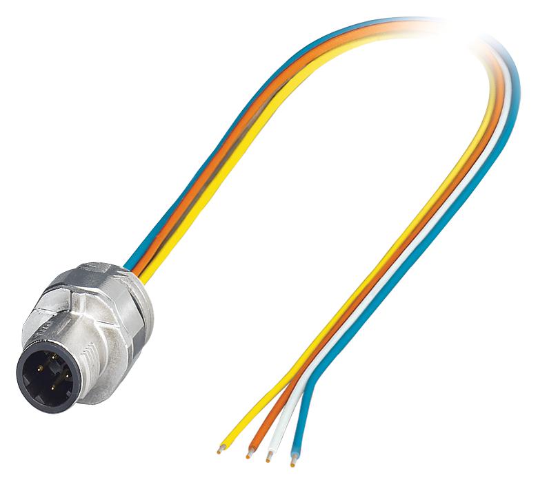 SACC-EC-MSD-4CON-M16/0,5 SCO SENSOR CORD, 4P, M12 PLUG-FREE END, 0.5M PHOENIX CONTACT