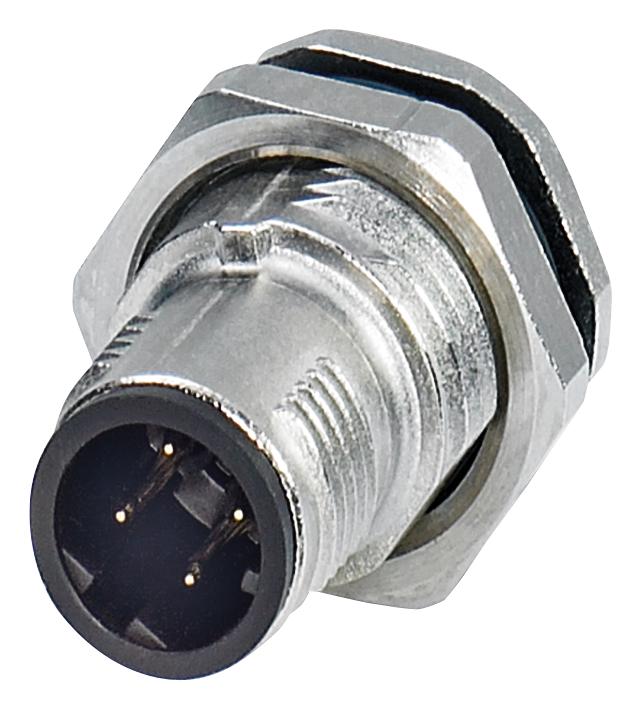 SACC-DSI-M12MSD-4CON-M16 SENSOR CONNECTOR, M12, PLUG, 4POS, PANEL PHOENIX CONTACT