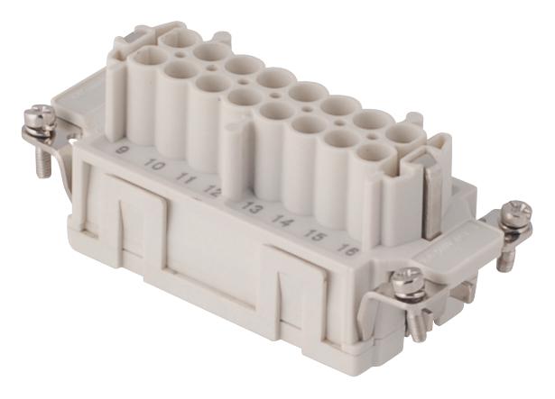 7316.5863.0 HEAVY DUTY INSERT, RCPT, 16POS, 26-12AWG MOLEX / GWCONNECT