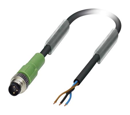 SAC-3P-M 8MS/10,0-PUR SENSOR CORD, 3P, M8 PLUG-FREE END, 10M PHOENIX CONTACT