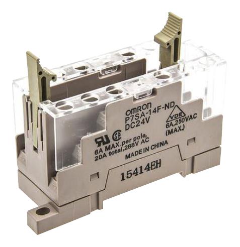 P7SA14FND DC24 RELAY SOCKET, TRACK-MNT, 6 POLE, 24VDC OMRON