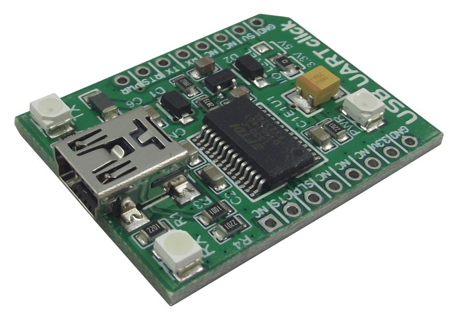 MIKROE-1203 ADD-ON BOARD, USB TO UART CLICK MIKROELEKTRONIKA