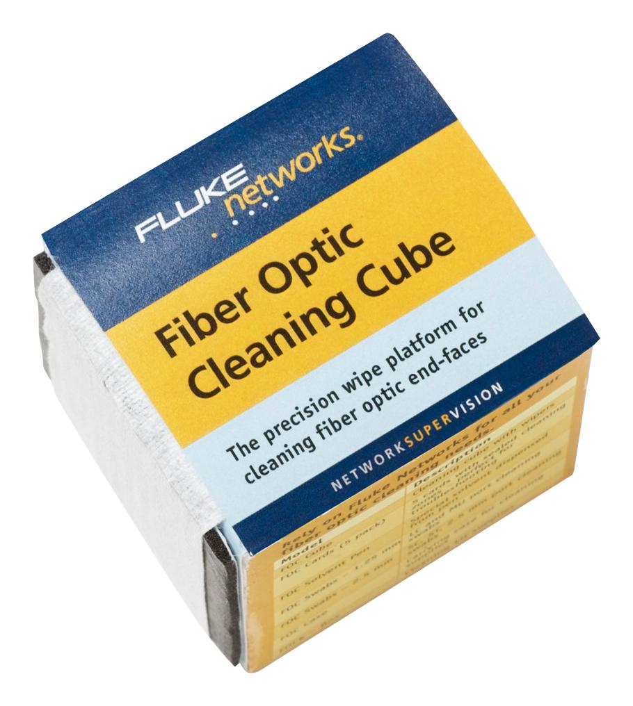 NFC-CUBE CLEANER, FIBRE OPTIC, CUBE W/WIPER, 500 FLUKE NETWORKS