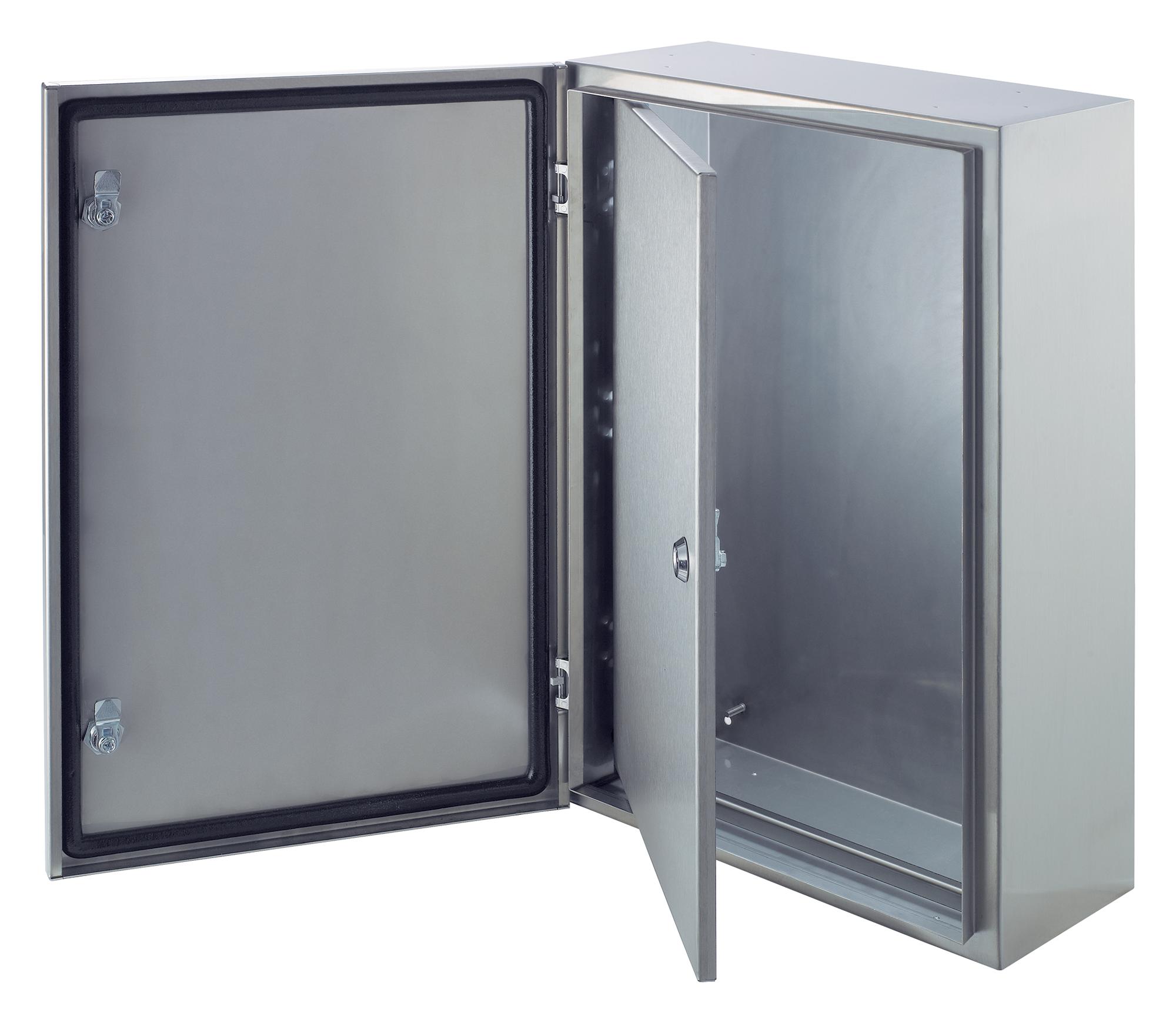 SRN6630X ENCLOSURE, WALL/FLOOR, SS, GREY ABB