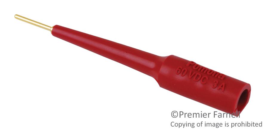 3563-2 ADAPTER, BANANA JACK-SOCKET TIP, RED POMONA