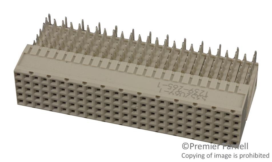 5352069-1 BACKPLANE CONNECTOR, RCPT, 125POS, 5ROW AMP - TE CONNECTIVITY