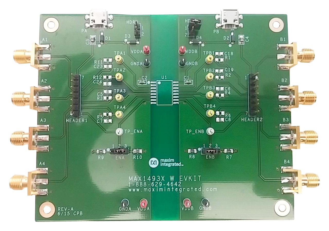 MAX1493XSEVKIT# EVAL BOARD, UNIDIR DIGITAL ISOLATOR MAXIM INTEGRATED / ANALOG DEVICES