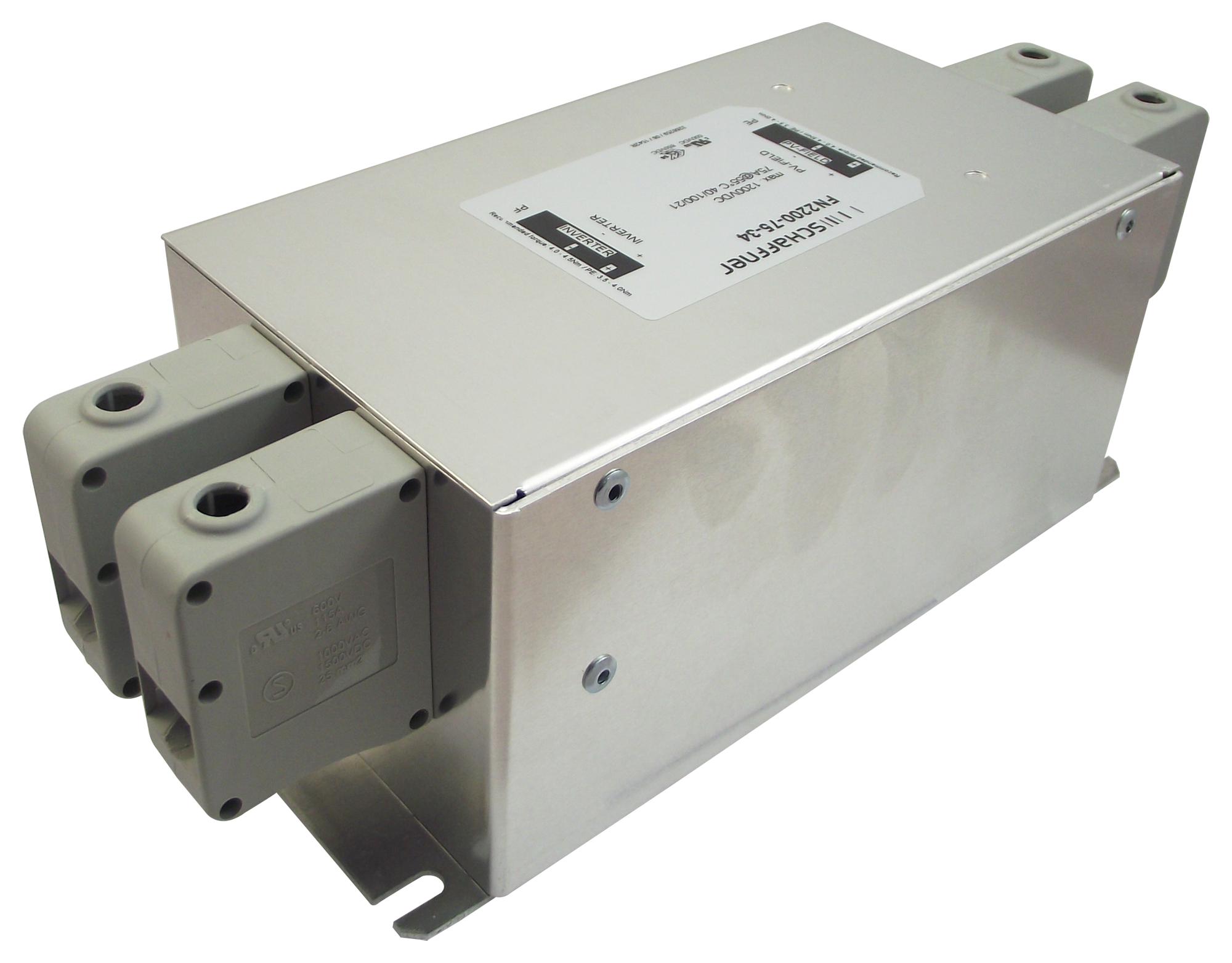 FN2200-50-34 POWER LINE FILTER, EMI/RFI, 50A, 1.2KV SCHAFFNER