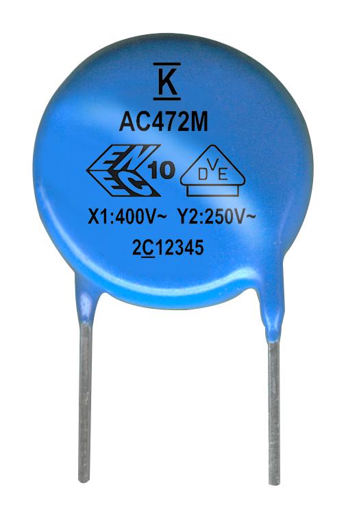 C921U102KYYDBAWL40 CAP, 1000PF, 10% KEMET