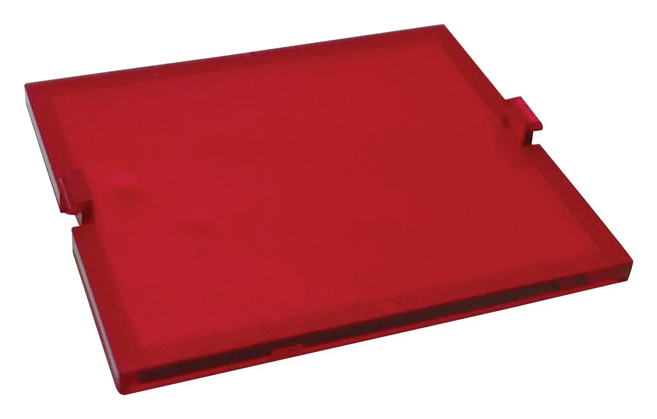 MC001149 COVER, 42MM X 49MM X 2.5MM, PC, RED MULTICOMP PRO