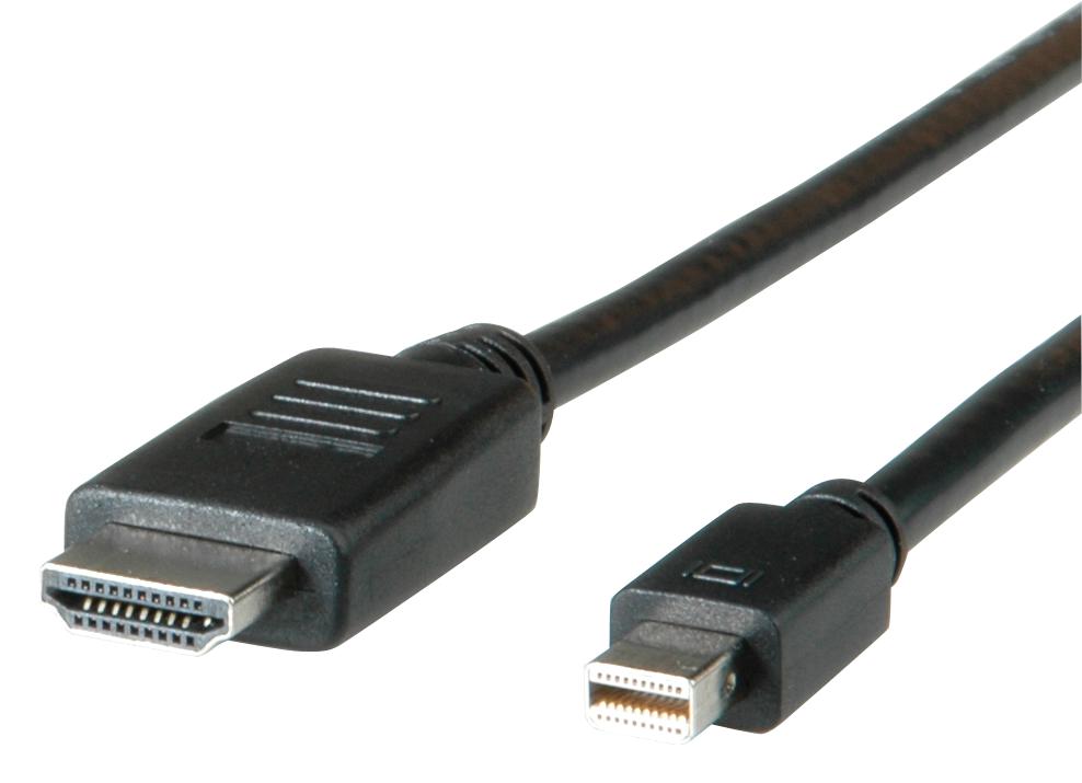 11.04.5792 CABLE, MINI DISPLAYPORT-HDMI A, PLUG, 3M ROLINE