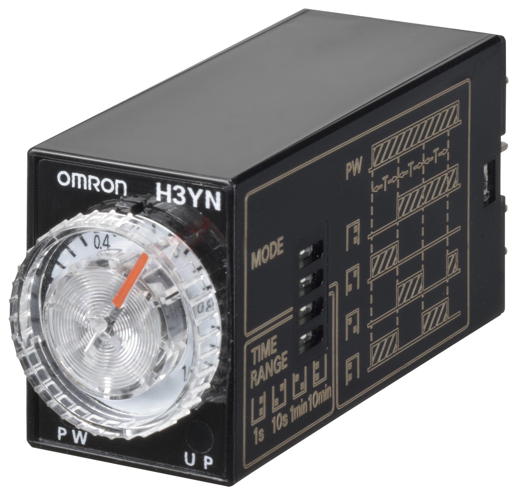 H3YN-2-B  DC12 MULTIFUNCTION TIMER, 0.1S-10MIN, DPDT OMRON