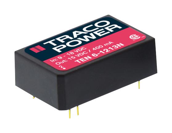 TEN 6-4812N DC-DC CONVERTER, 12V, 0.5A TRACO POWER