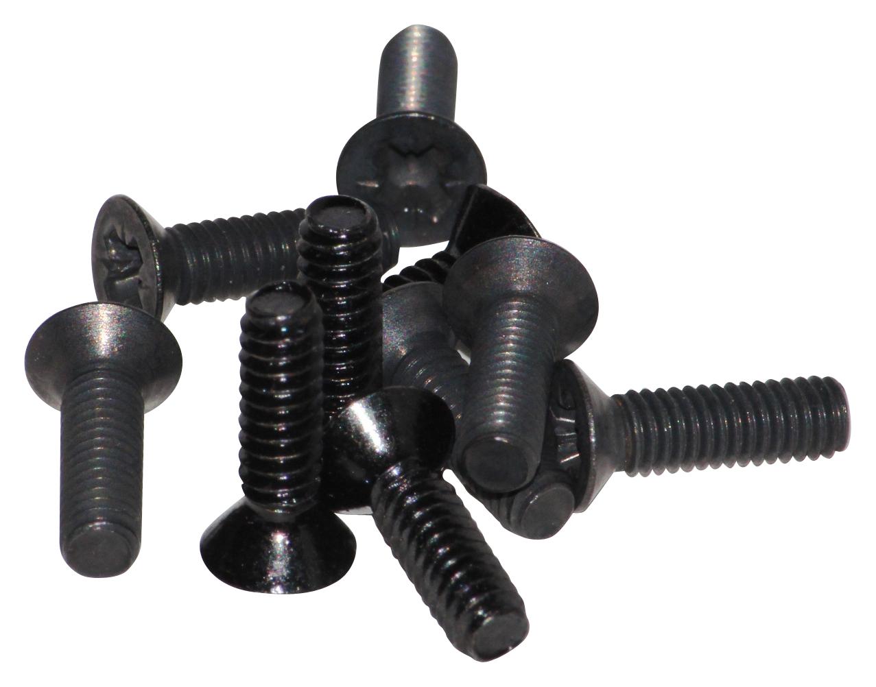 1550WMS100BK COVER SCREW, STAINLESS STEEL, BLK, PK100 HAMMOND