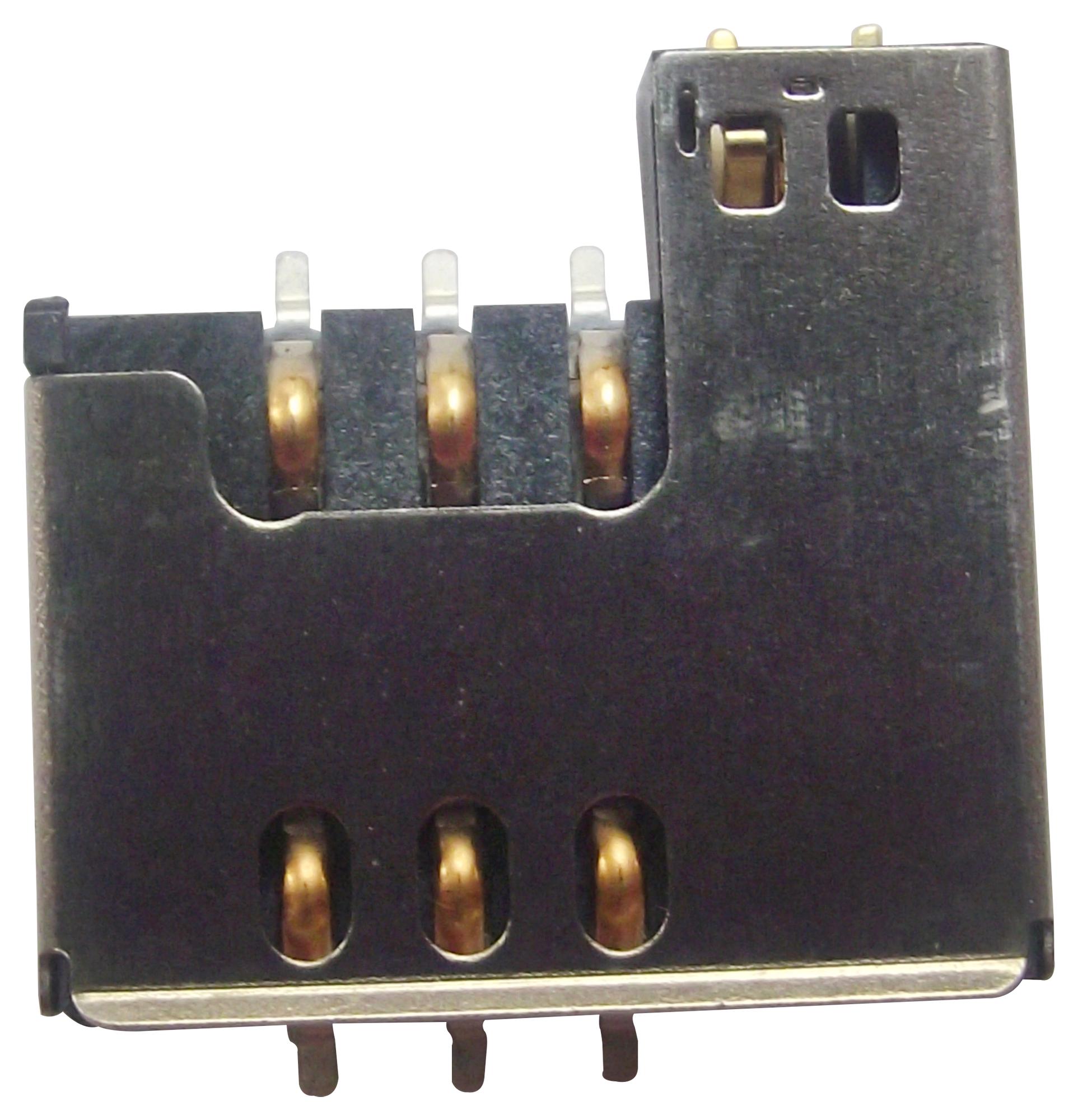 SIMMP-00603BR09B SIM CARD CONNECTOR, 6POS, SMT MULTICOMP PRO