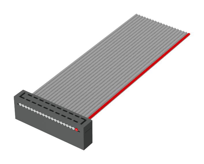 HCSD-08-S-06.00-01-T-N-G CORD ASSY, 16P IDC RCPT-FREE END/152.4MM SAMTEC