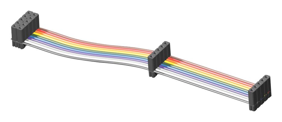 IDSD-32-D-08.00-G CABLE ASSY, IDC RCPT-RCPT, 64P, 203MM SAMTEC