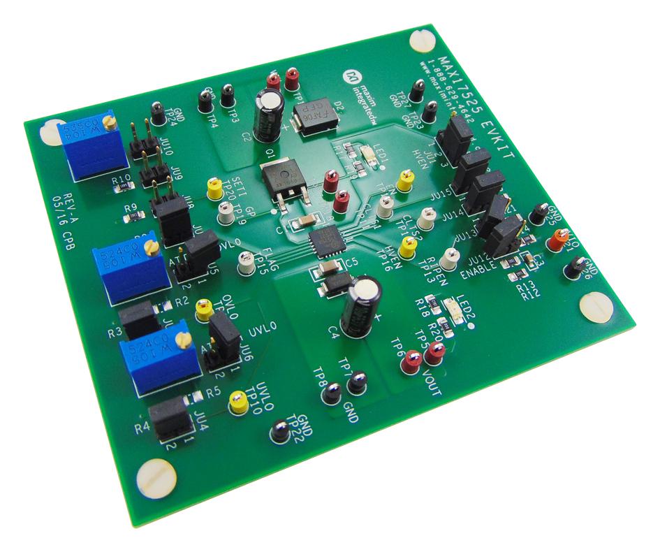 MAX17525EVKIT# EVAL BOARD, ADJUSTABLE POWER LIMITER MAXIM INTEGRATED / ANALOG DEVICES
