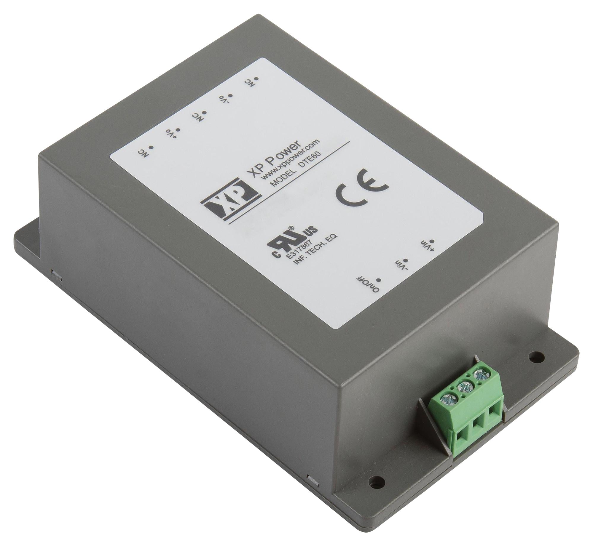 DTE6024S12 DC-DC CONVERTER, 12V, 5A XP POWER