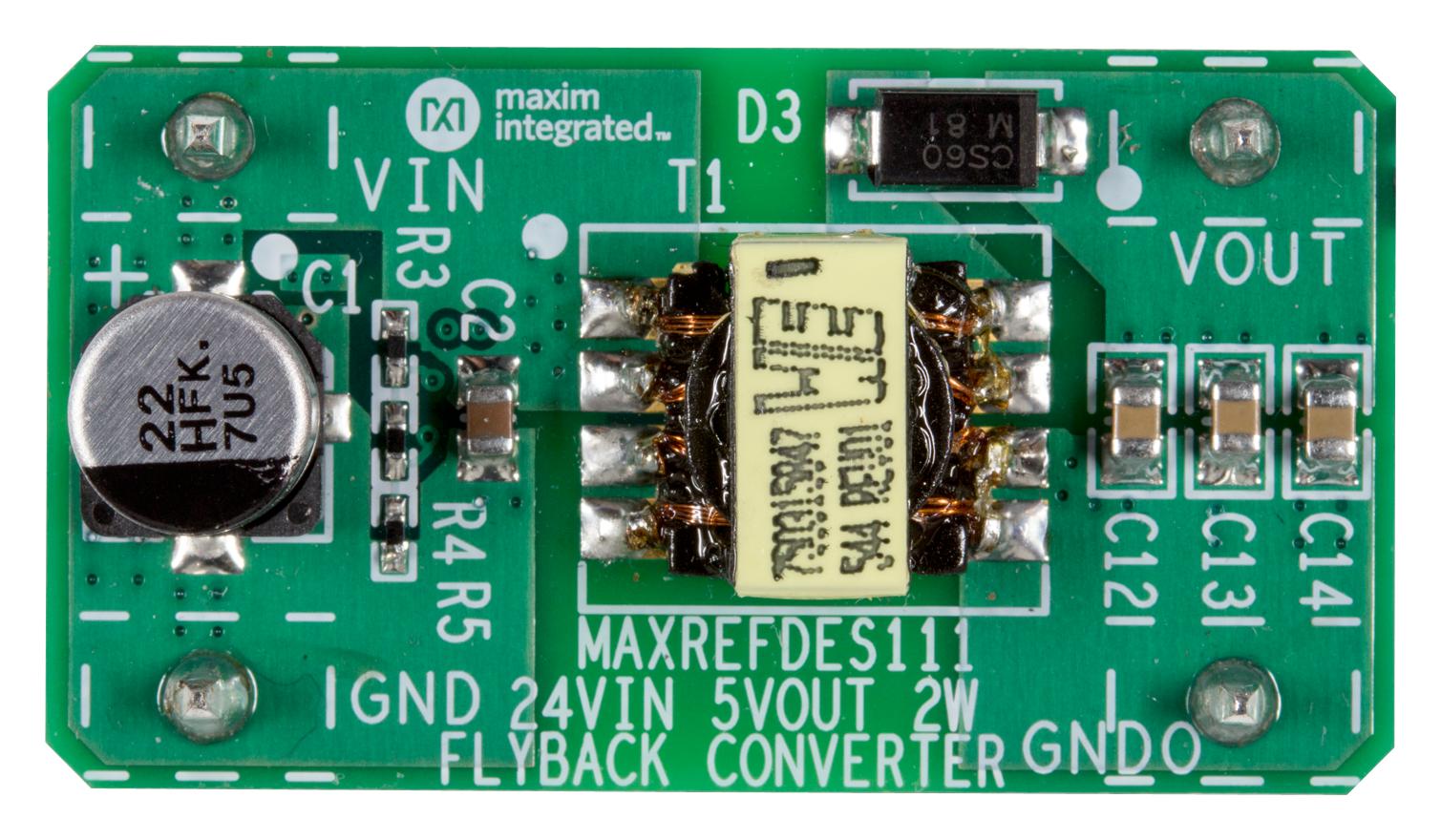 MAXREFDES111B# REF DESIGN BRD, FLYBACK 5V PWR SUPPLY MAXIM INTEGRATED / ANALOG DEVICES