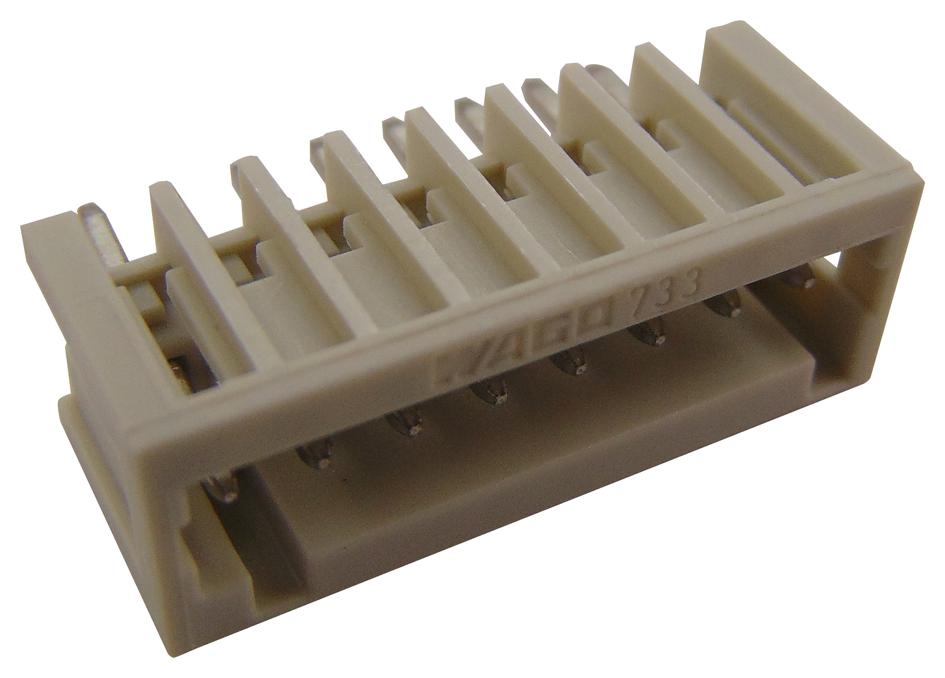 733-338 TERMINAL BLOCK, HEADER, 8POS, TH WAGO