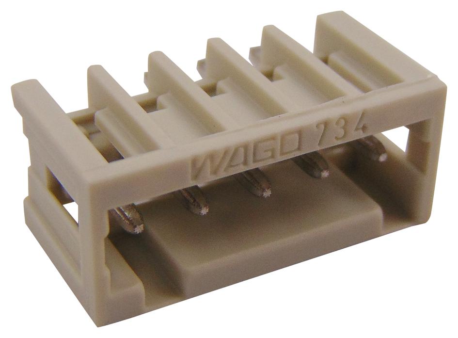 734-135 TERMINAL BLOCK, HEADER, 5POS, TH WAGO