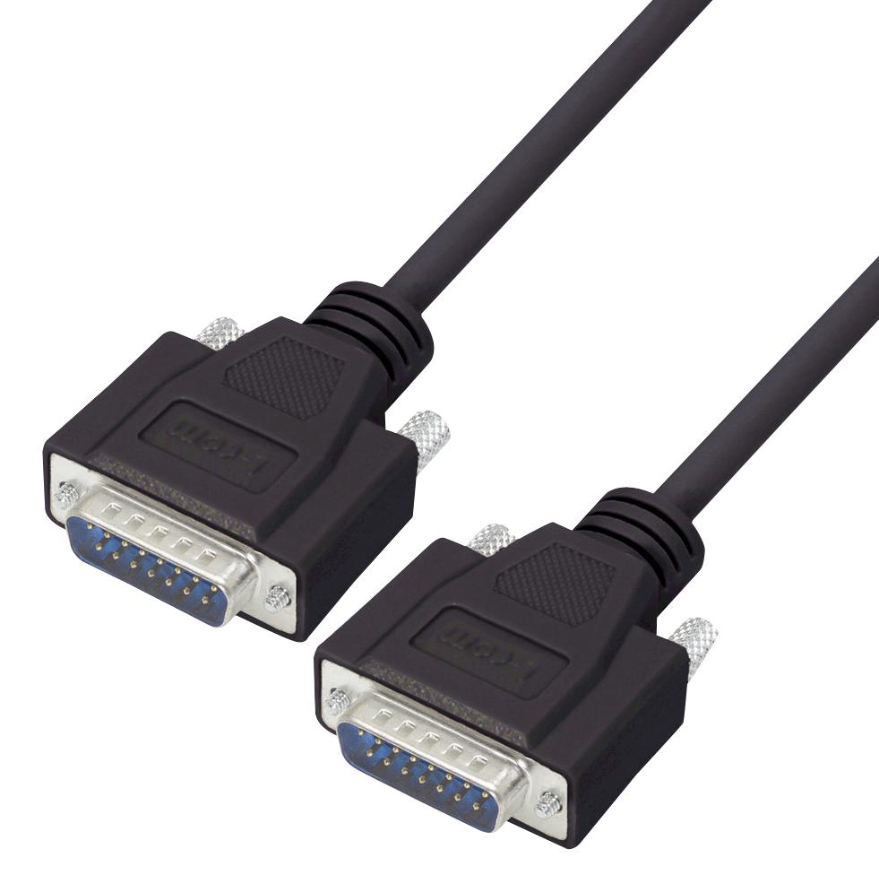 CSMNB15MM-2.5 COMPUTER CABLE, DSUB 15P PLUG, 760MM L-COM