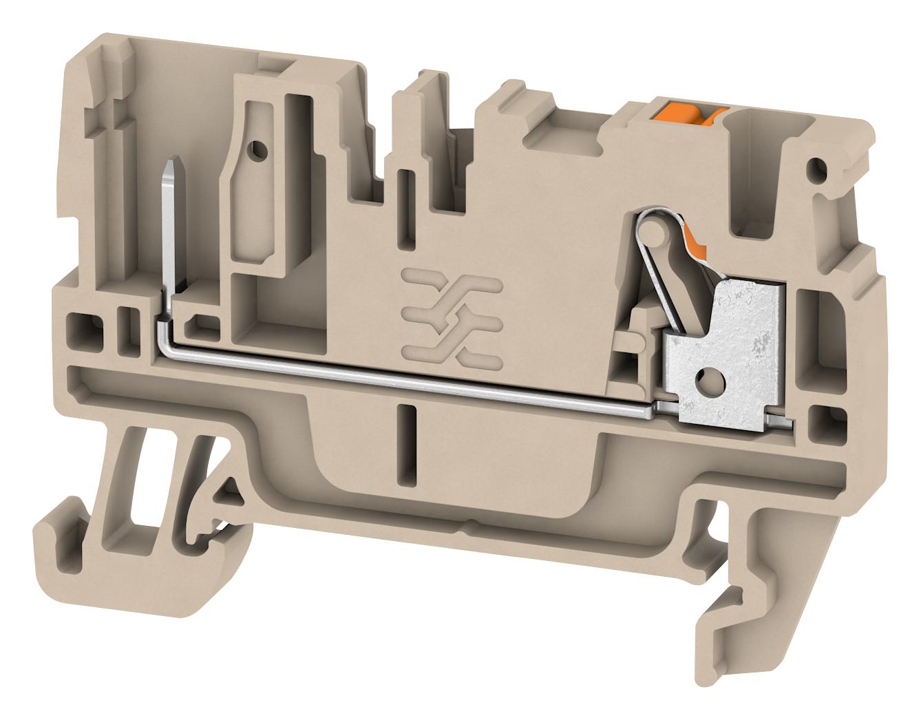 1513970000 TERMINAL BLOCK, DIN RAIL, 2POS, 12AWG WEIDMULLER