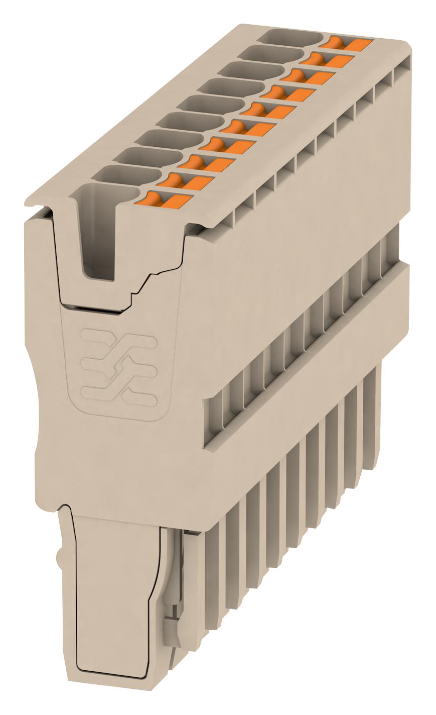 1513770000 TERMINAL BLOCK, PLUGGABLE, 10POS, 12AWG WEIDMULLER