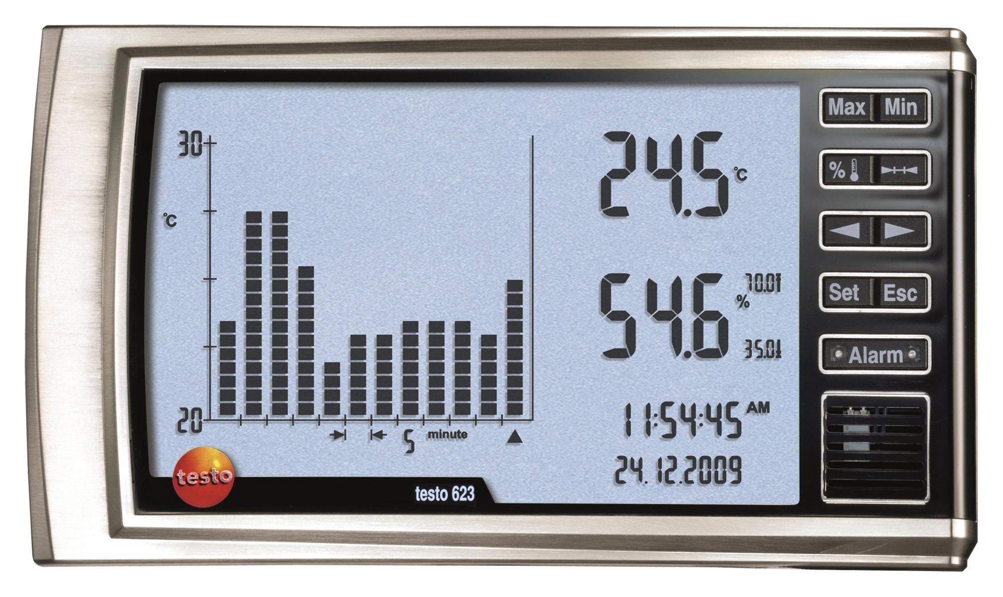 TESTO 623 THERMOHYGROMETER, 0% TO 100% RH, 3% TESTO