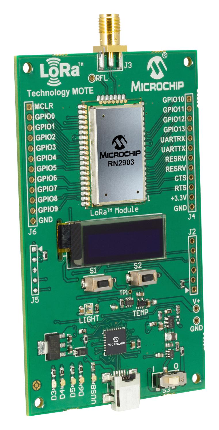 DM164139 EVAL BOARD, LORA TRANSCEIVER MICROCHIP