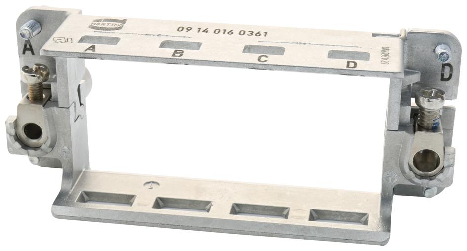 09140160361 HINGED FRAME, SIZE 16B, 4 MODULE HARTING