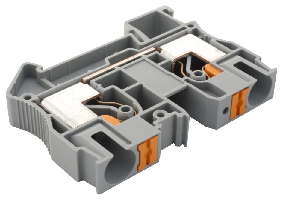 PT 10 TERMINAL BLOCK, DIN RAIL, 2POS, 6AWG PHOENIX CONTACT