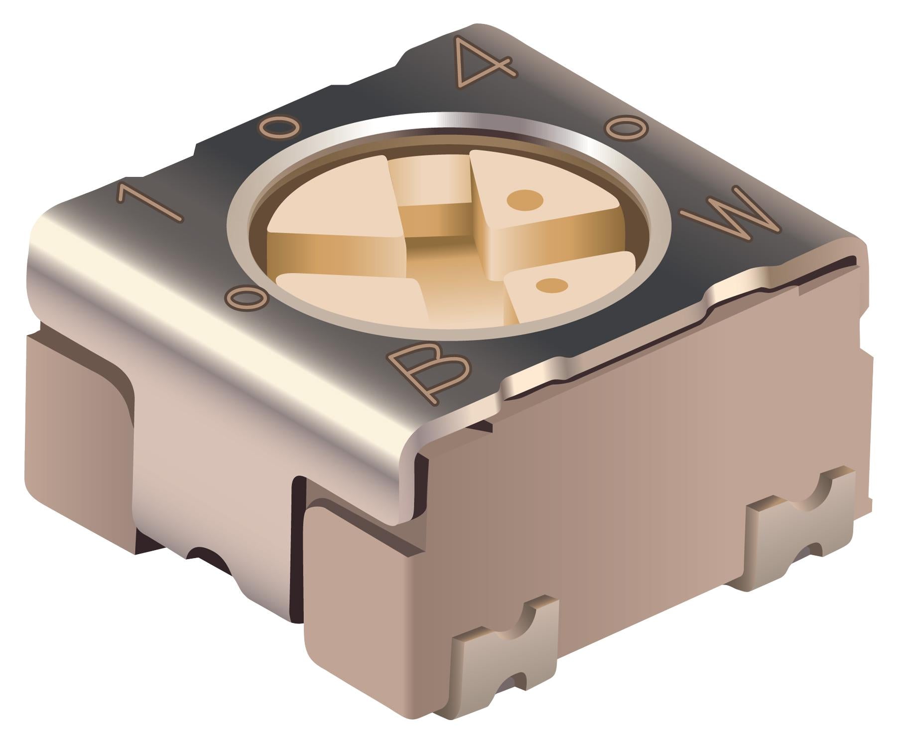 PVG3A101C01R00 TRIMMER, POT, 100R, 1TURN, SMD BOURNS
