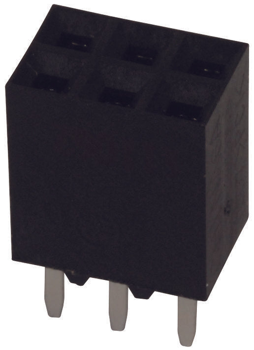 5-534206-3 CONNECTOR, RCPT, 6POS, 2ROW, 2.54MM AMP - TE CONNECTIVITY