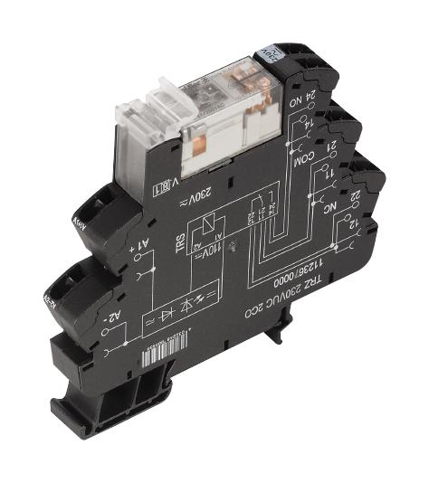 1123700000 POWER RELAY, DPDT, 8A, 250VAC, DIN RAIL WEIDMULLER