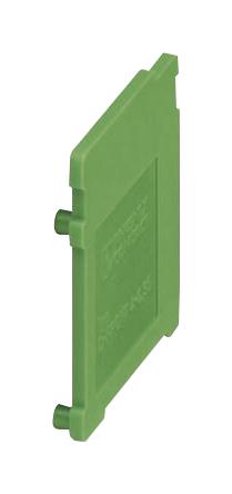 D-FRONT 4-6,35 END COVER, GREEN PHOENIX CONTACT