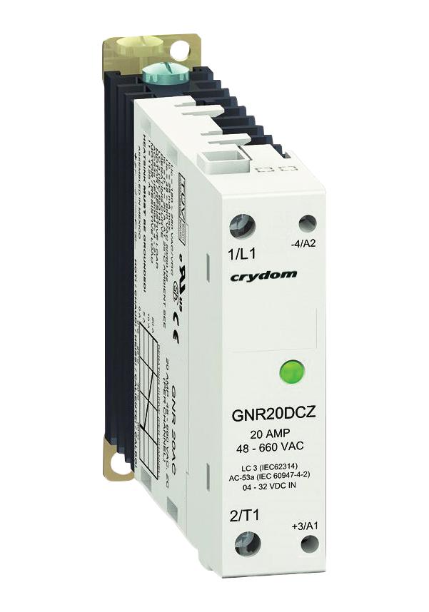 GNR10ACZ SOLID STATE RELAY, 180-280VAC, DIN RAIL SENSATA/CRYDOM