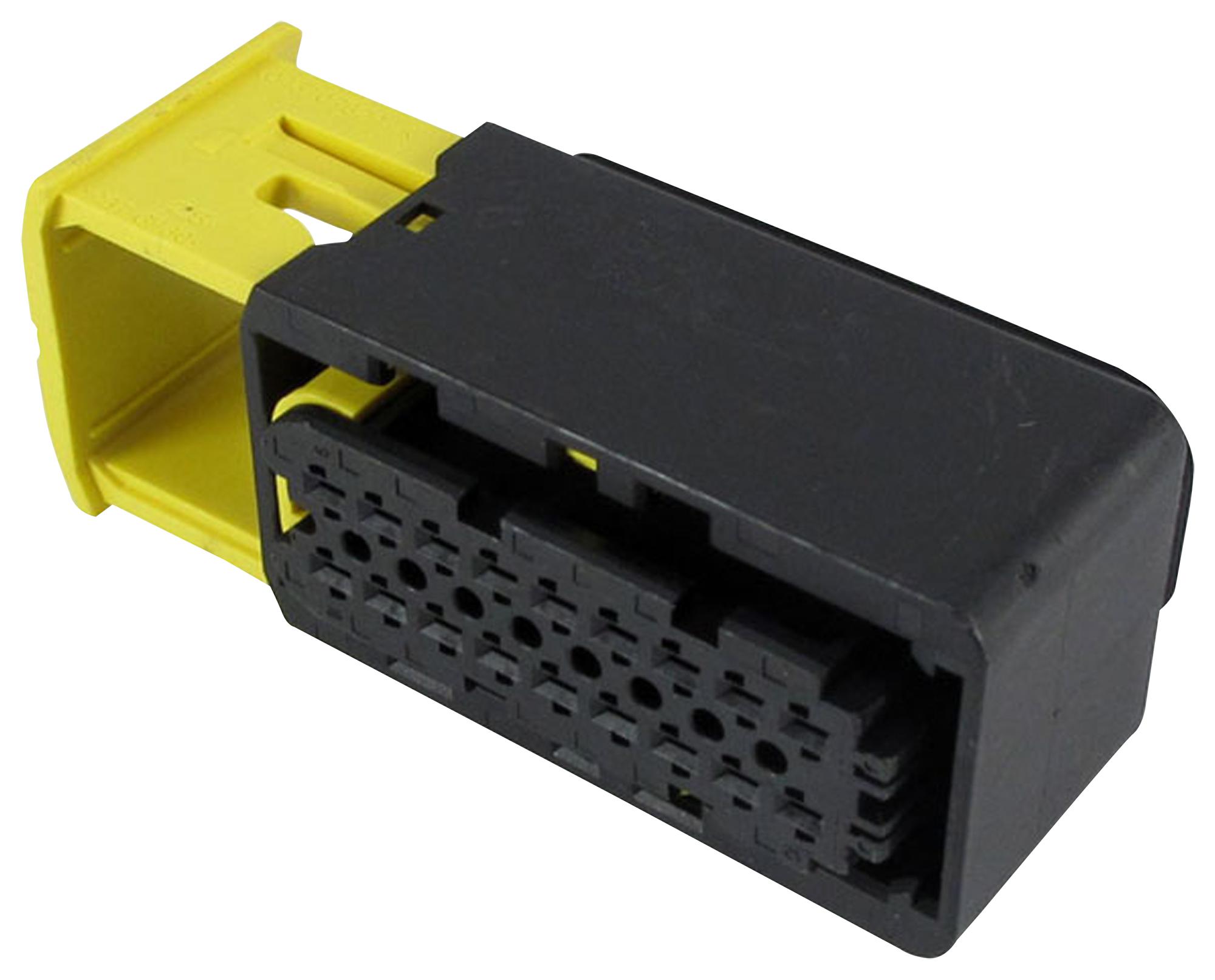 1-1563759-1 RCPT HOUSING, 18POS, GF PBT, BLACK TE CONNECTIVITY