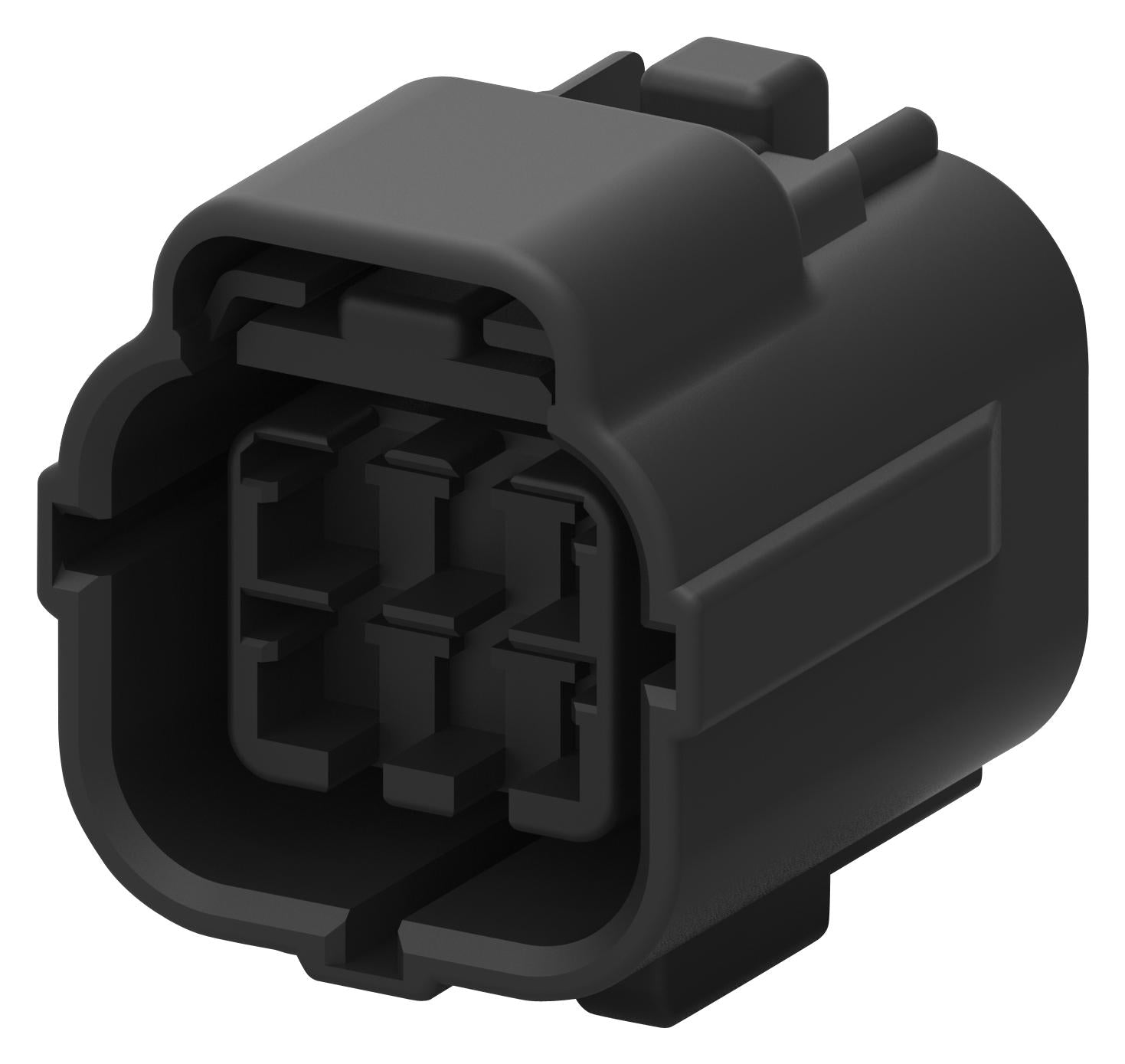 2822346-1 PLUG HOUSING, 6POS, PBT, BLACK TE CONNECTIVITY