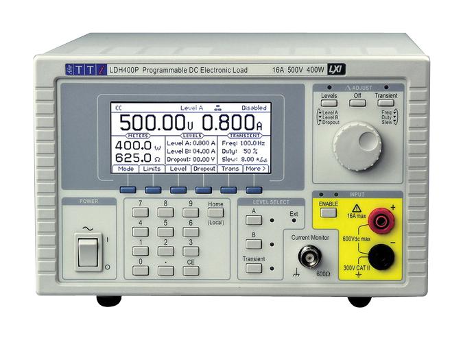 LDH400P ELECTRONIC DC LOAD, 400W, 16A, 500V AIM-TTI INSTRUMENTS