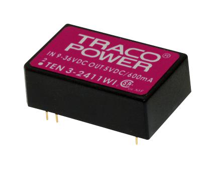 TEN 3-4813WI DC-DC CONVERTER, 15V, 0.2A TRACO POWER